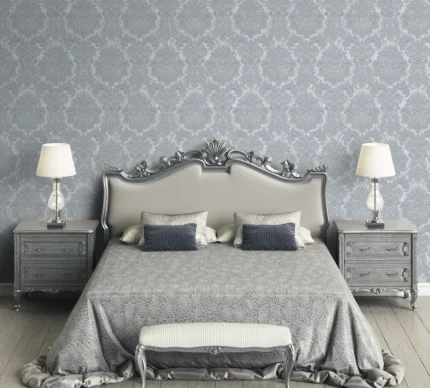 Gray Embossed Wallpaper – Timeless Elegance (7807-2)